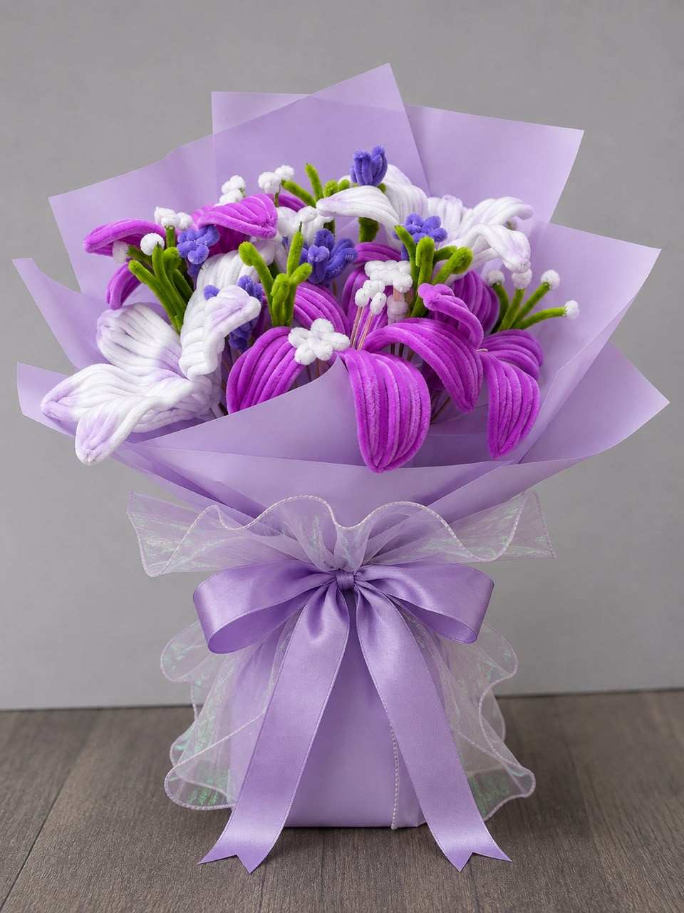 Purple and white Floral Bouquet