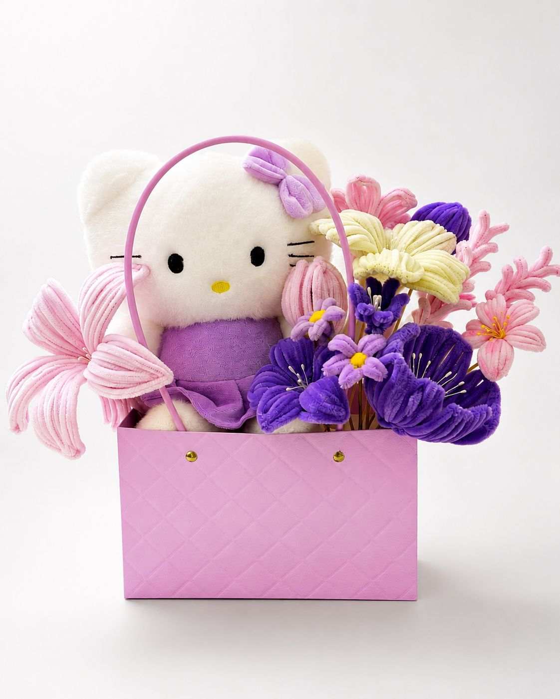 Hello Kitty Floral Gift Basket