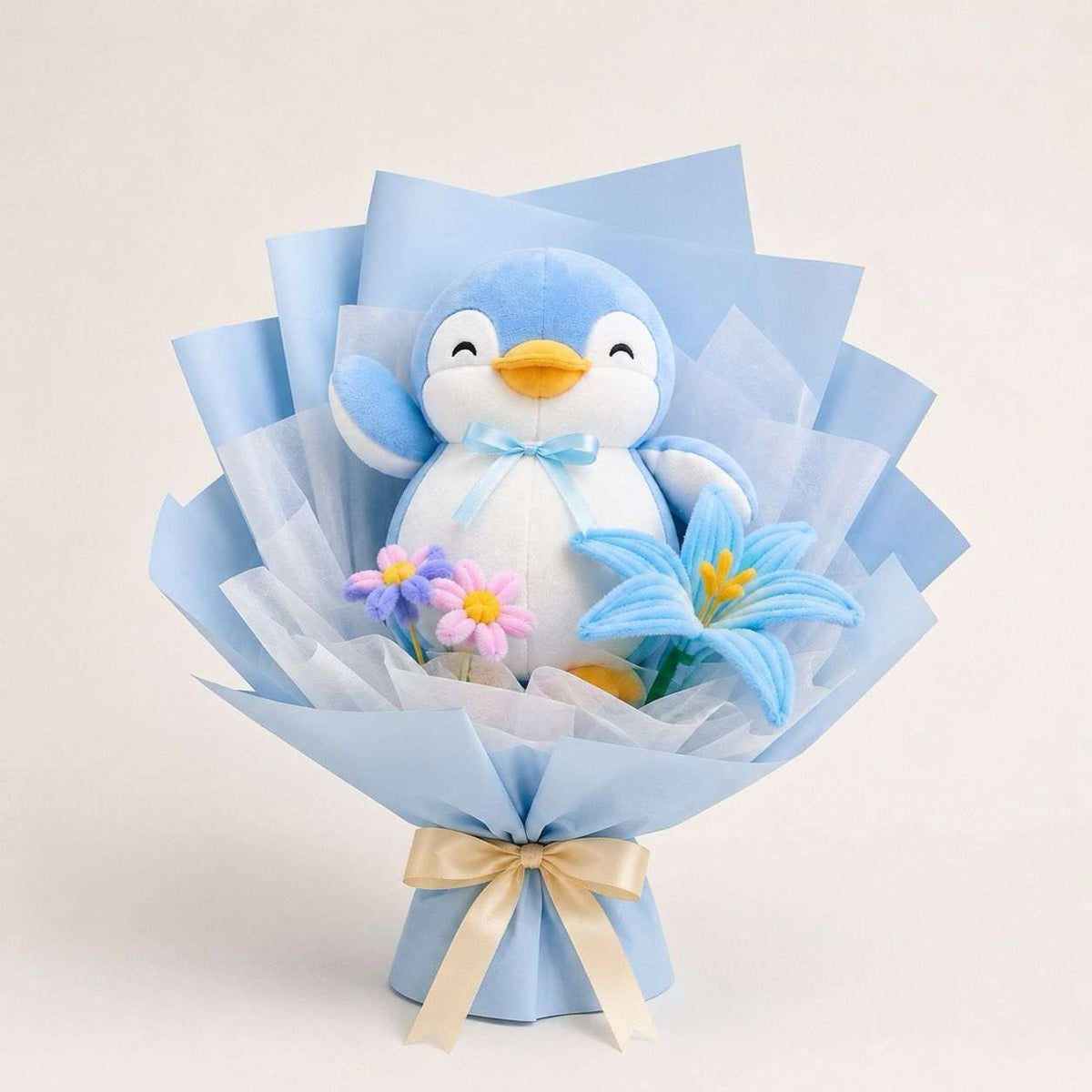 Blue Penguin Floral Bouquet