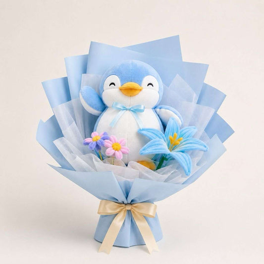 Blue Penguin Floral Bouquet
